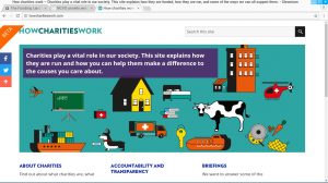 How Charities Work - web site page image