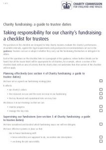 Trustee fundraising check list - image and link